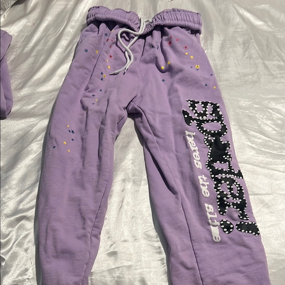 Purple Sp5der Sweatpants